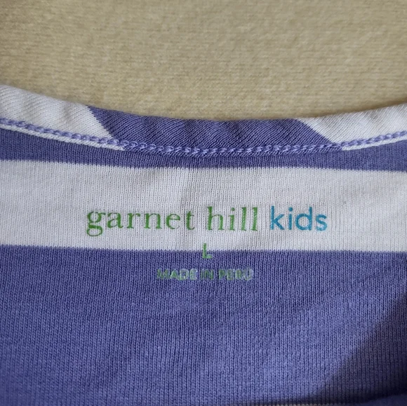 Garnet Hill Kids L Stripe Dress - Picture 3 of 4